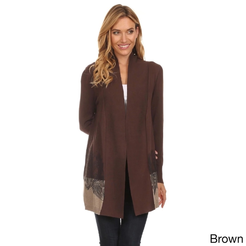 High Secret Women's Brown Cardigan